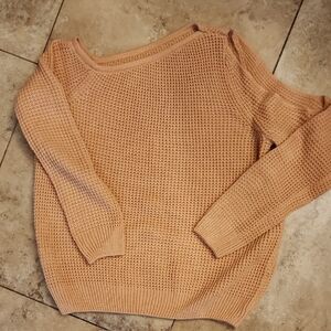 Womens Soft Knit Sweater - Peach